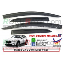 Mazda CX3 CX-3 (1st Gen) 2015 AG Door Visor Air Press Wind Deflector (Medium 8cm Width)